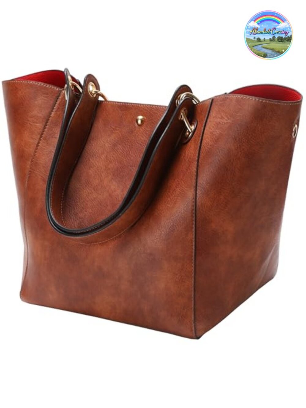 Large Work Tote Bag Women Designer Handbags Big Bucket Purses Faux Leather